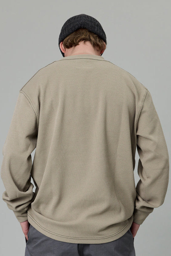 Stamp Pique LS Tee