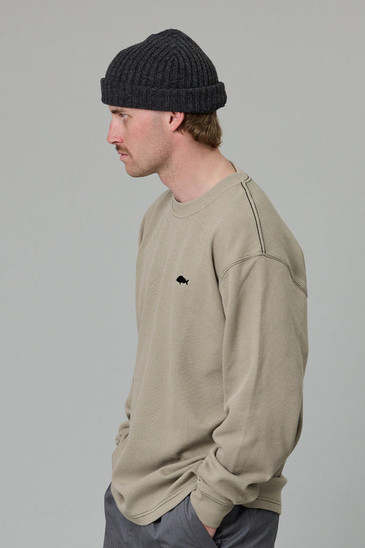 Stamp Pique LS Tee