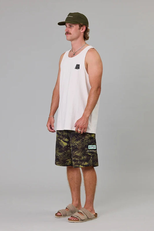 TIPPING THE SCALES SINGLET - ANTIQUE WHITE