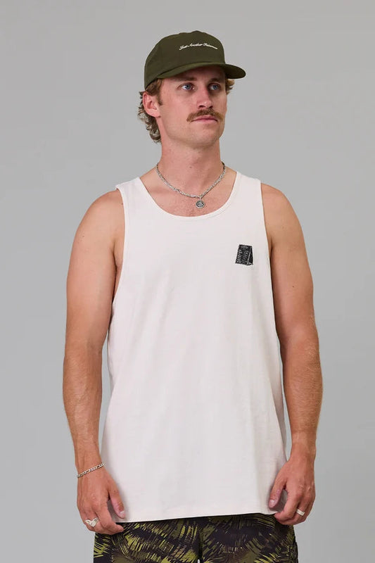 TIPPING THE SCALES SINGLET - ANTIQUE WHITE