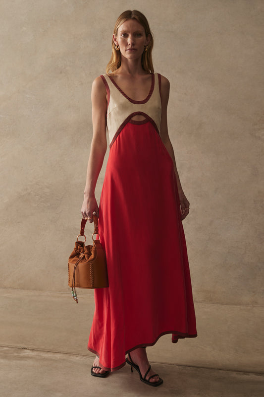 The Aubrey Dress - Scarlet