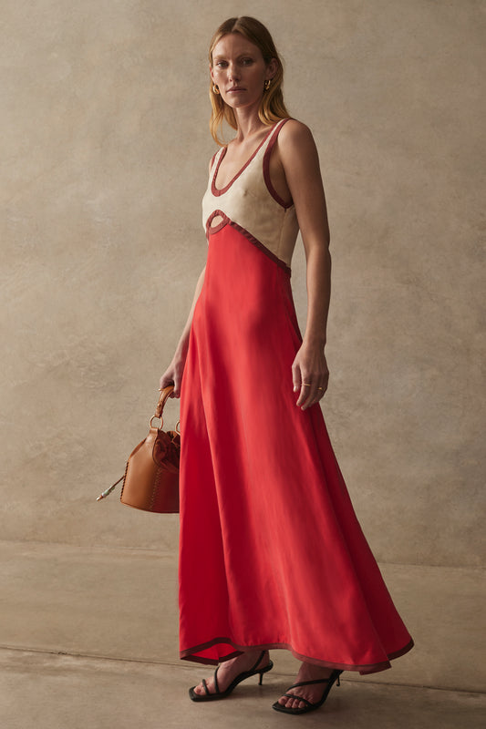 The Aubrey Dress - Scarlet