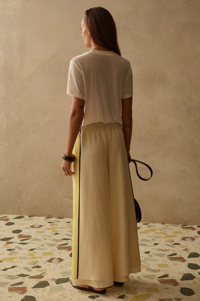 The Lilou Pants - Canary Stripe