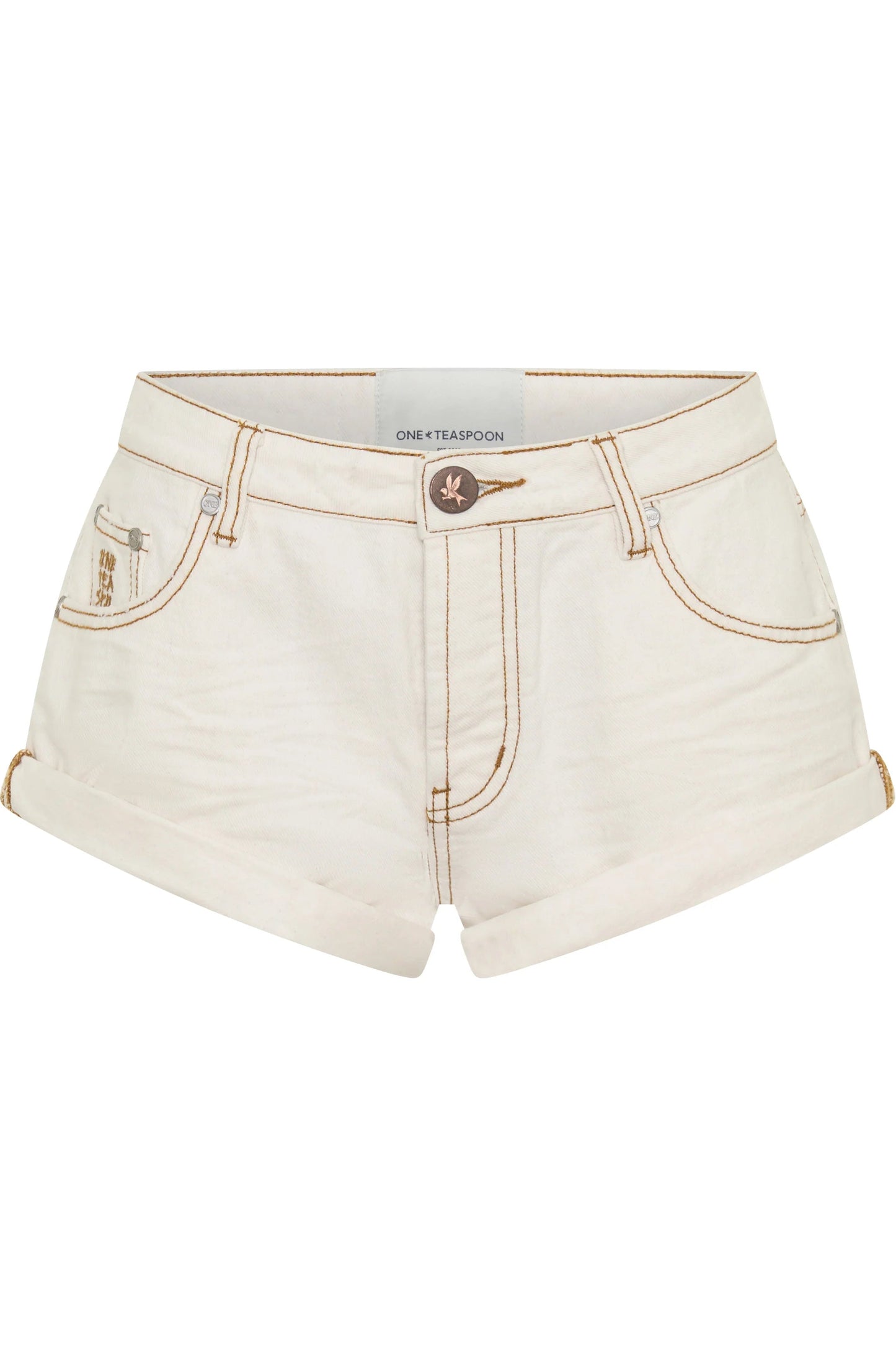 Bandits LW Denim Shorts - White Beauty