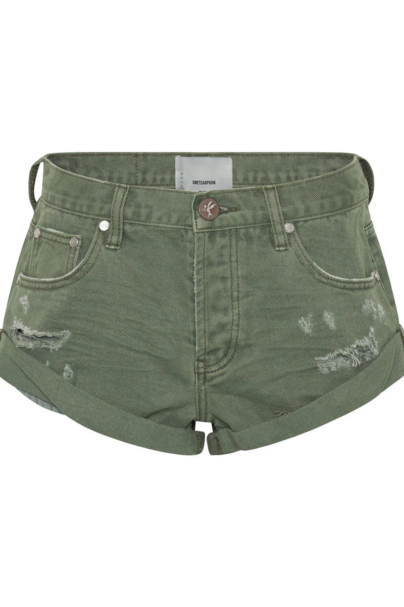 Bandits LW Denim Shorts - Super Khaki