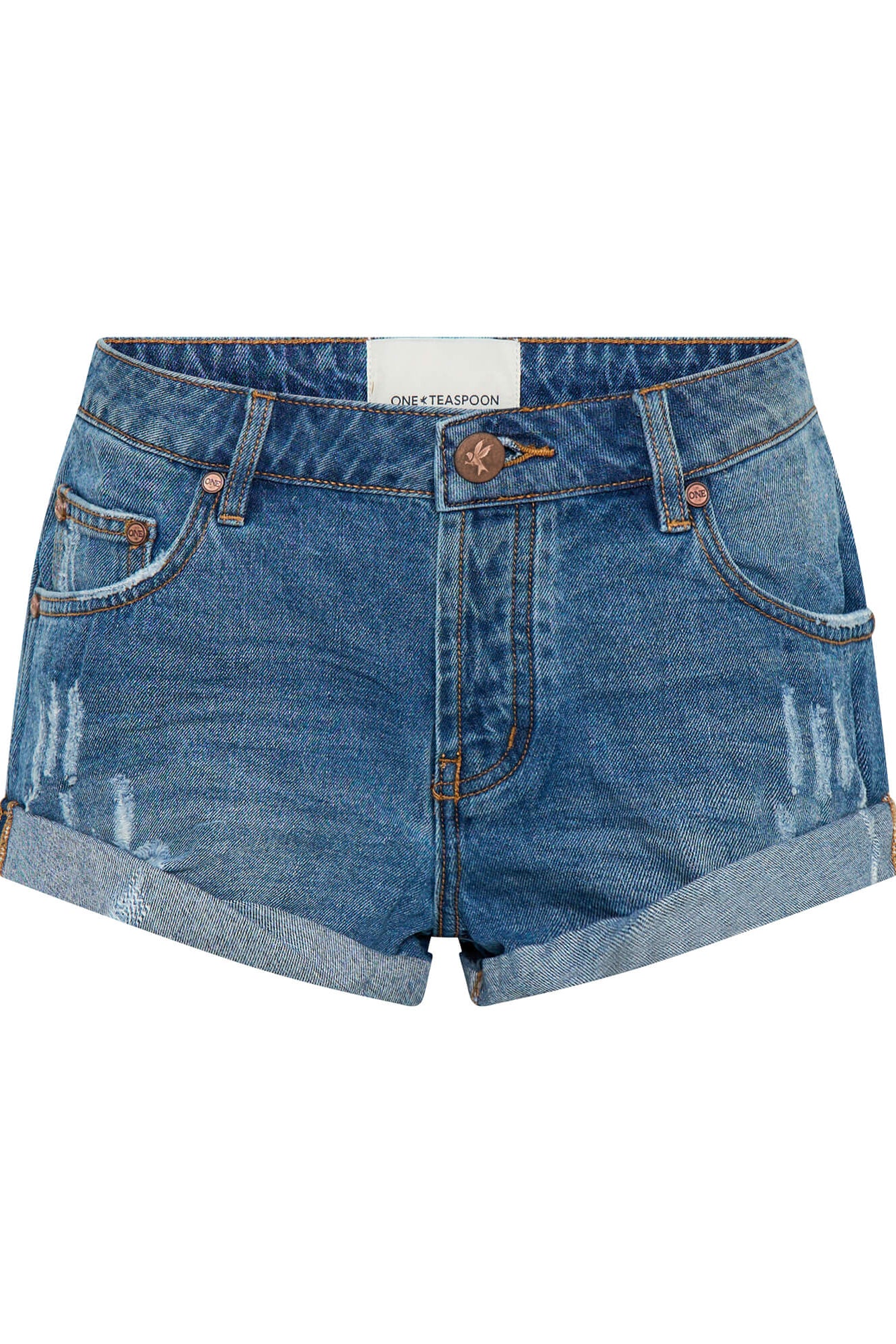 Bandits LW Denim Shorts - Pacifica Blue