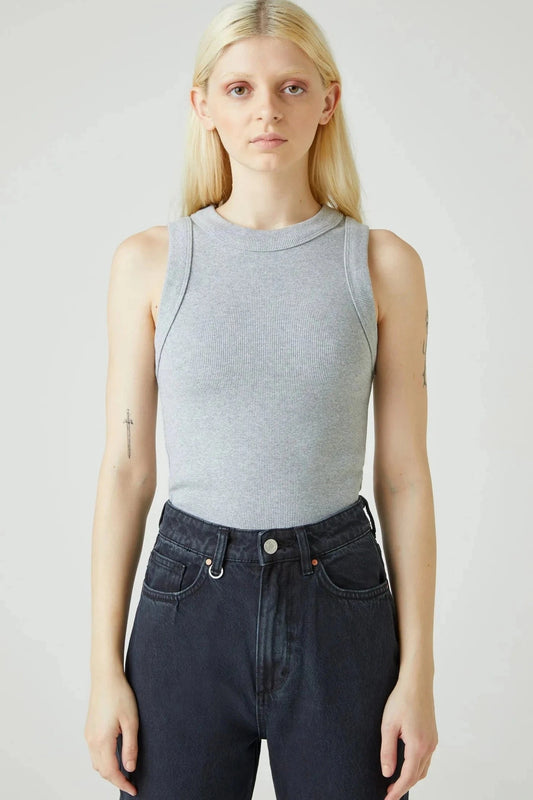 Jonesy Singlet - Grey Marle