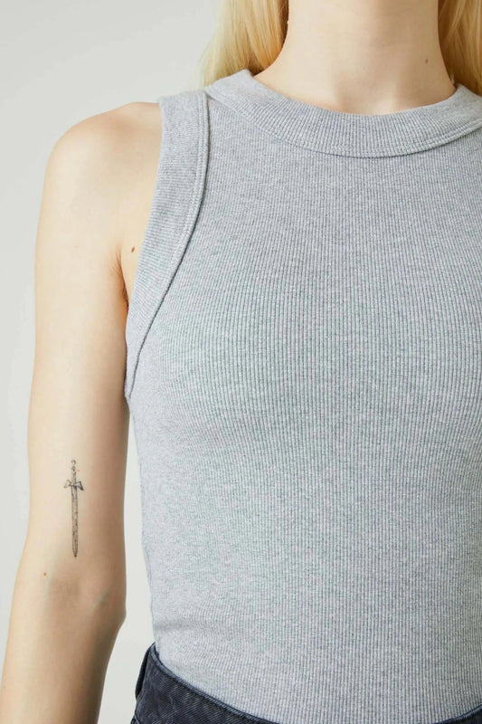 Jonesy Singlet - Grey Marle