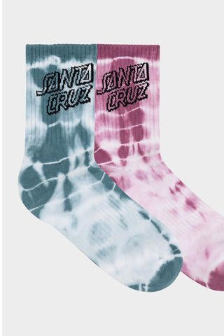 Stack Strip Mid Sock 2pk - Blue