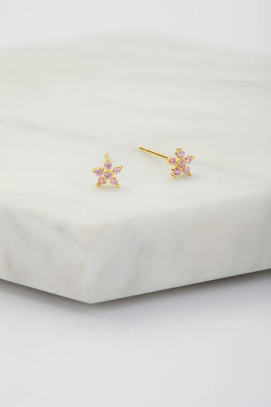 Amelia Stud Earring - Pink Gold