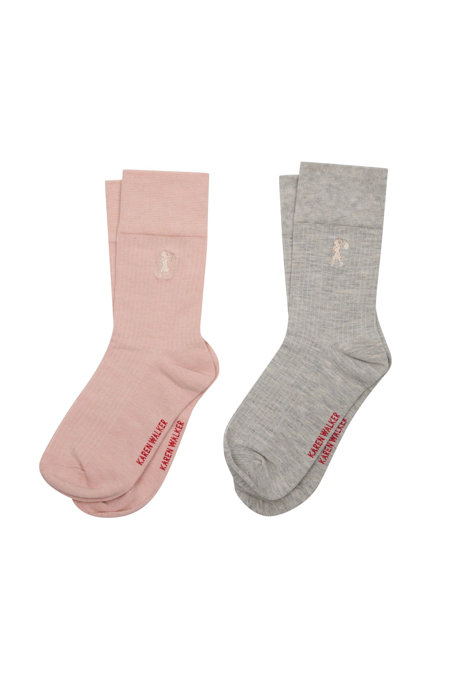 Runaway Embroidered - Blush/Light Grey