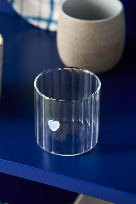 Glass Tumbler - Heart