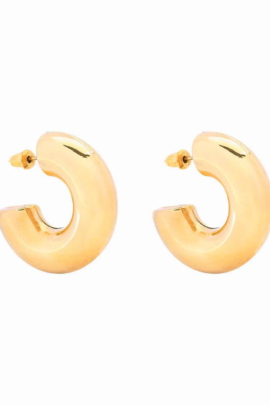 Chubby Hoop Earring - Gold