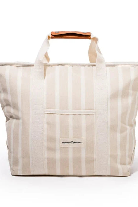 The Cooler Tote Bag - Monaco Natural Stripe