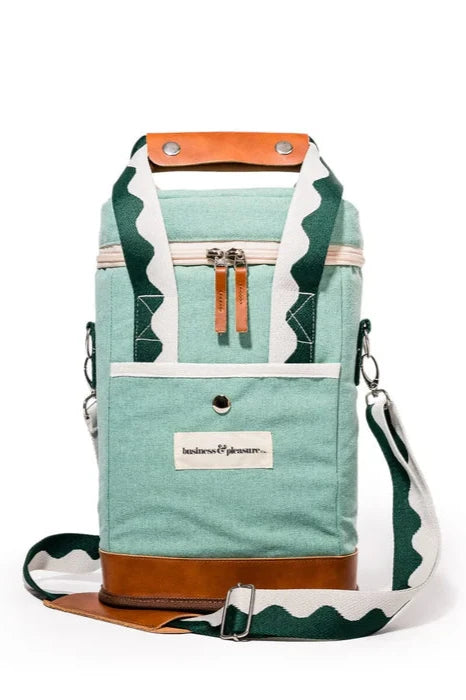 Wine Cooler Tote Bag - Rivie Green