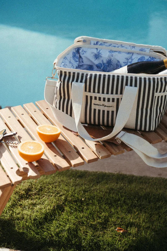 Premium Cooler Bag - Laurens Navy Stripe