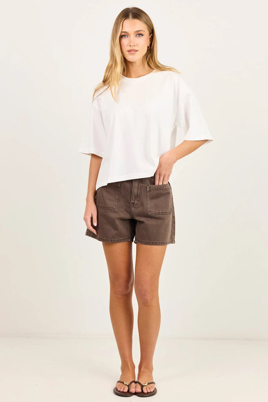 Significant Mocha Pocket Front Shorts