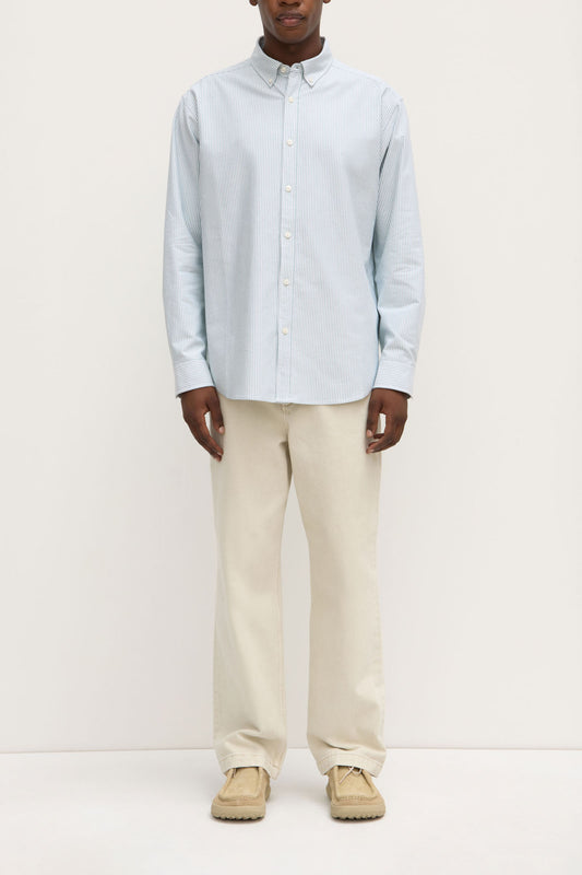 Cotton Oxford L/S Stripe Shirt