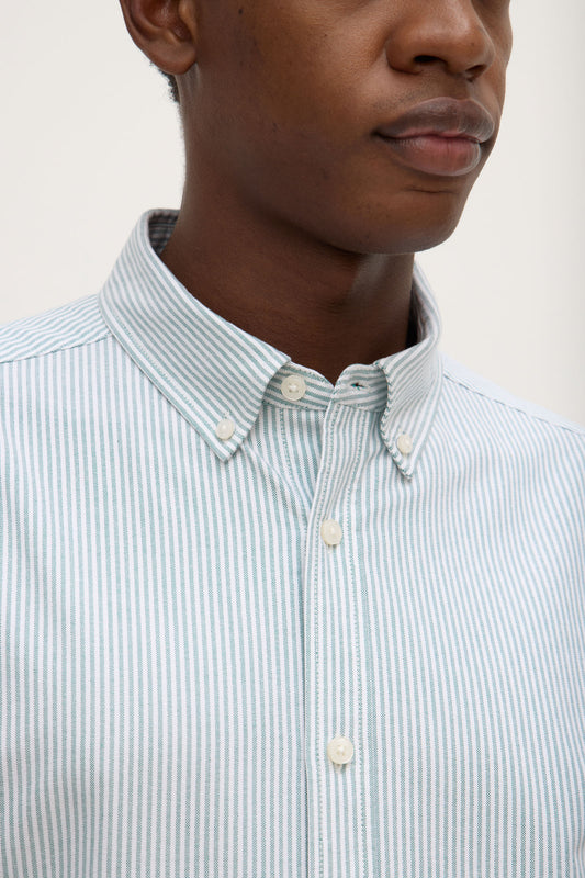 Cotton Oxford L/S Stripe Shirt