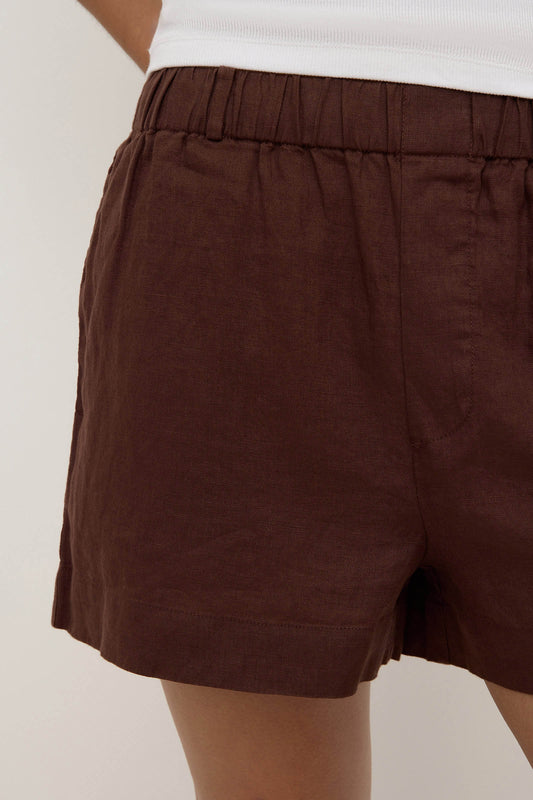 Everyday Linen Short - Espreso