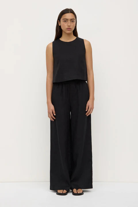 Everyday Linen Pant - Black
