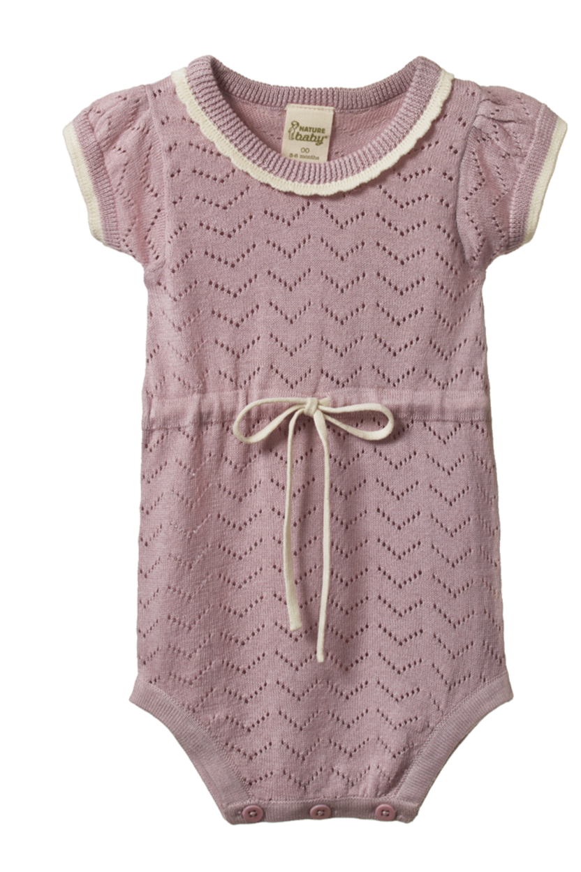 Lottie Suit - Lilac Pointelle