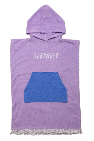 Poncho Towel Purple Light Blue