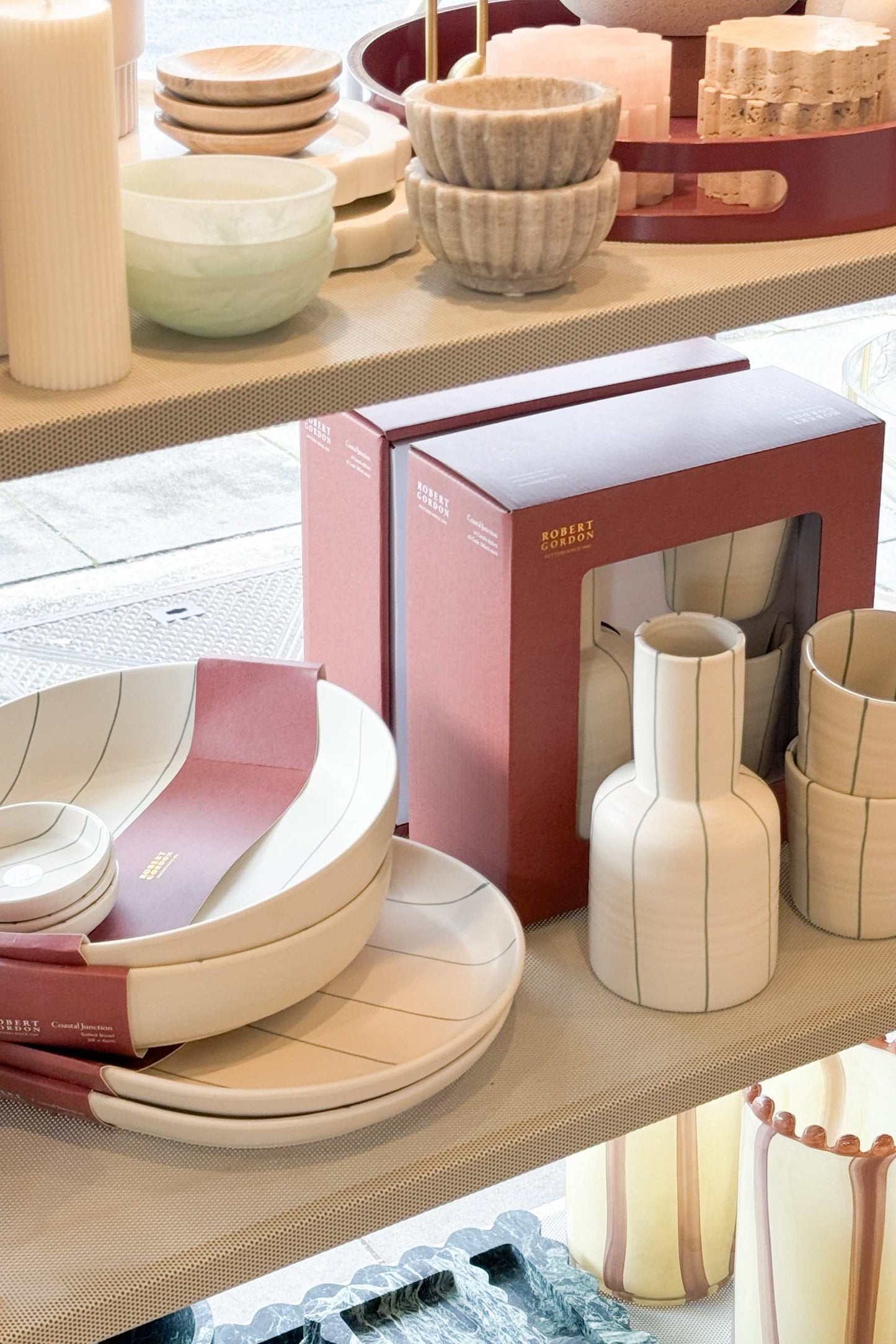 Salad Bowl - Green Stripe