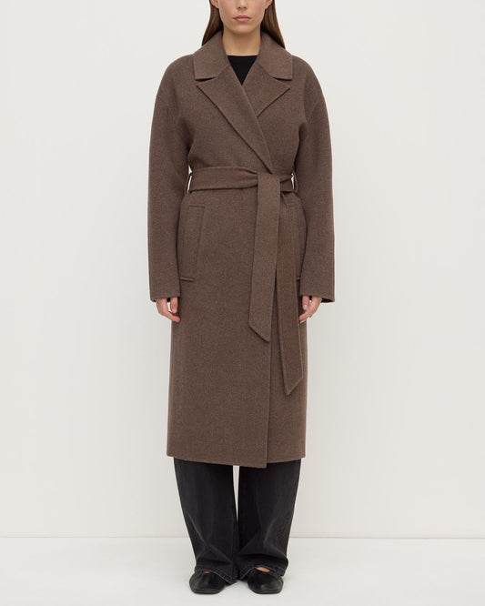 Ivy Wool Coat Cocoa Marle