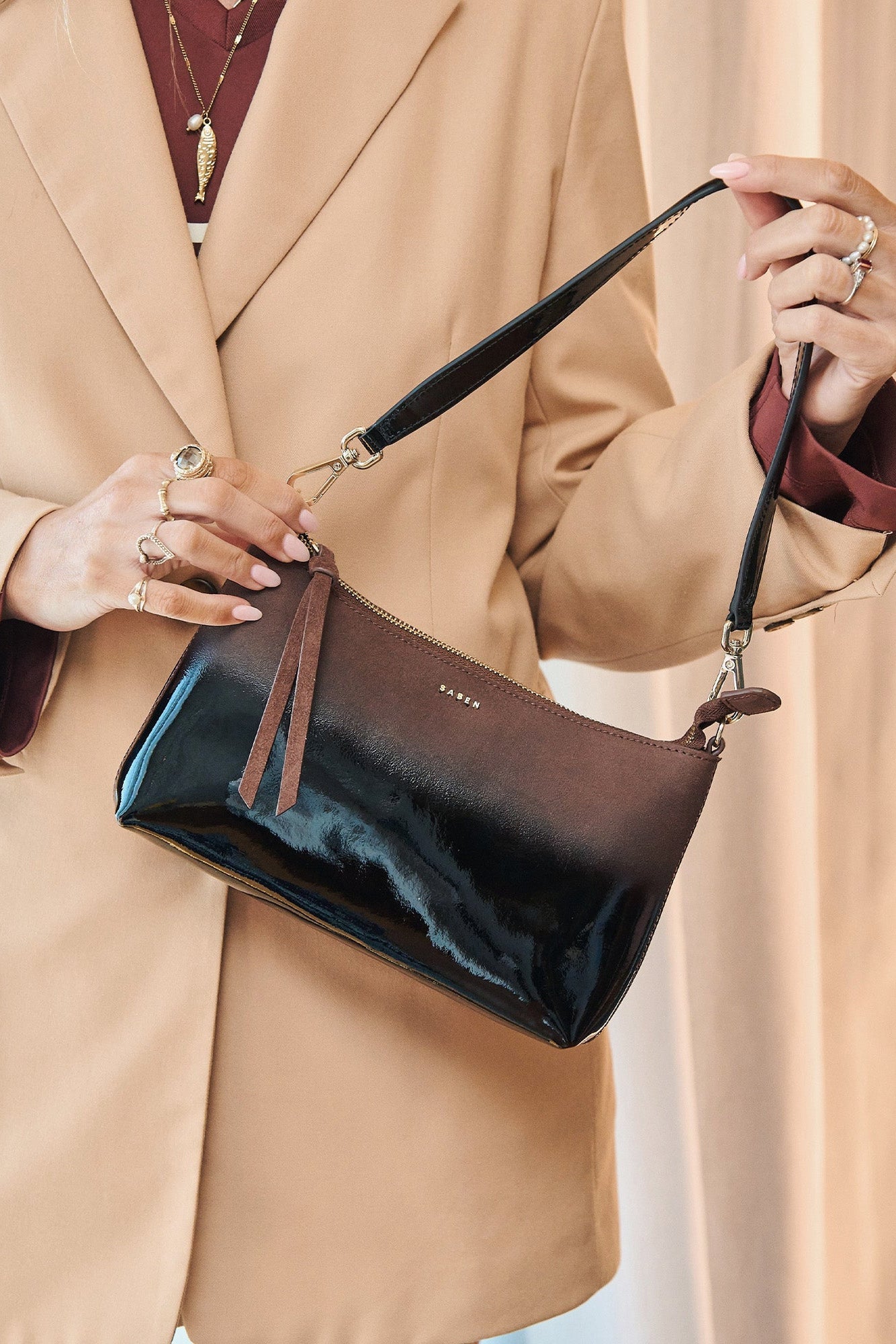 Haven Shoulder Bag - Espresso Dipped