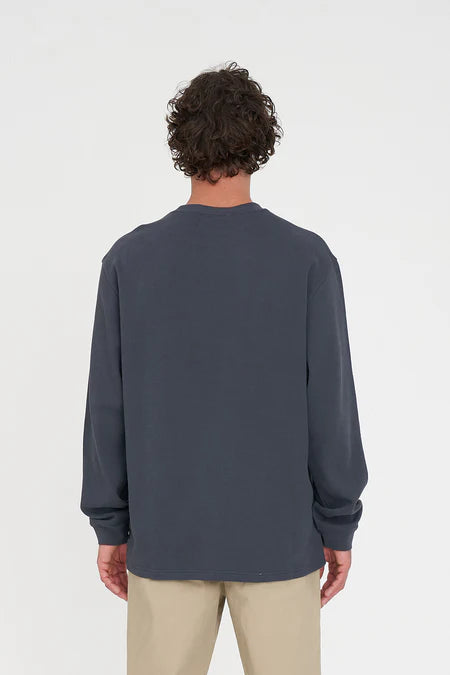 Waffle Ls Sup Tee - Asphalt