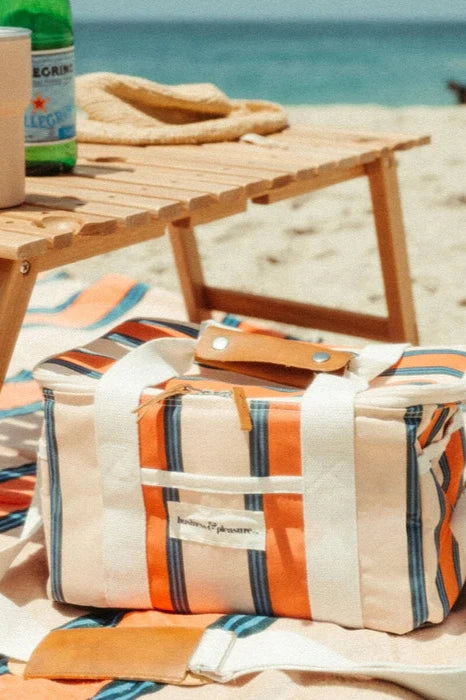 Premium Cooler Bag - Bistro Dusty Pink Stripe