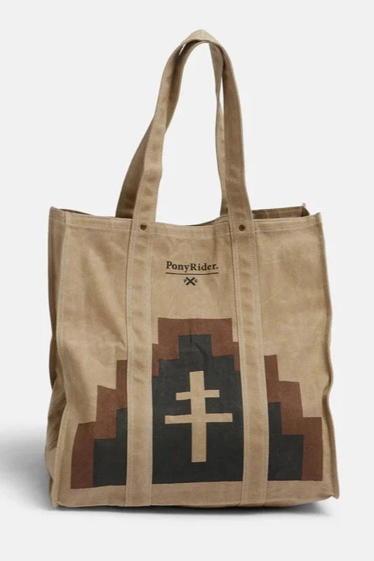 Market Canvas Tote - Mountain