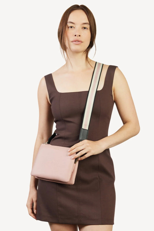 Feature Strap - Black/White/Rosewater