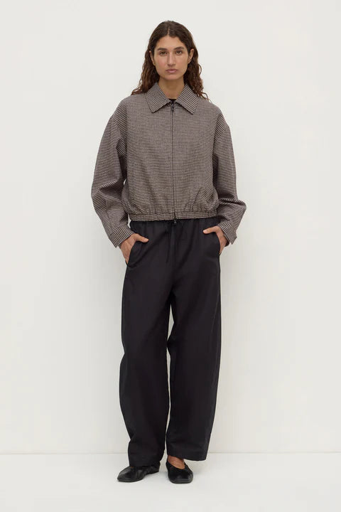 Solana Wool Jacket Brown Black Check