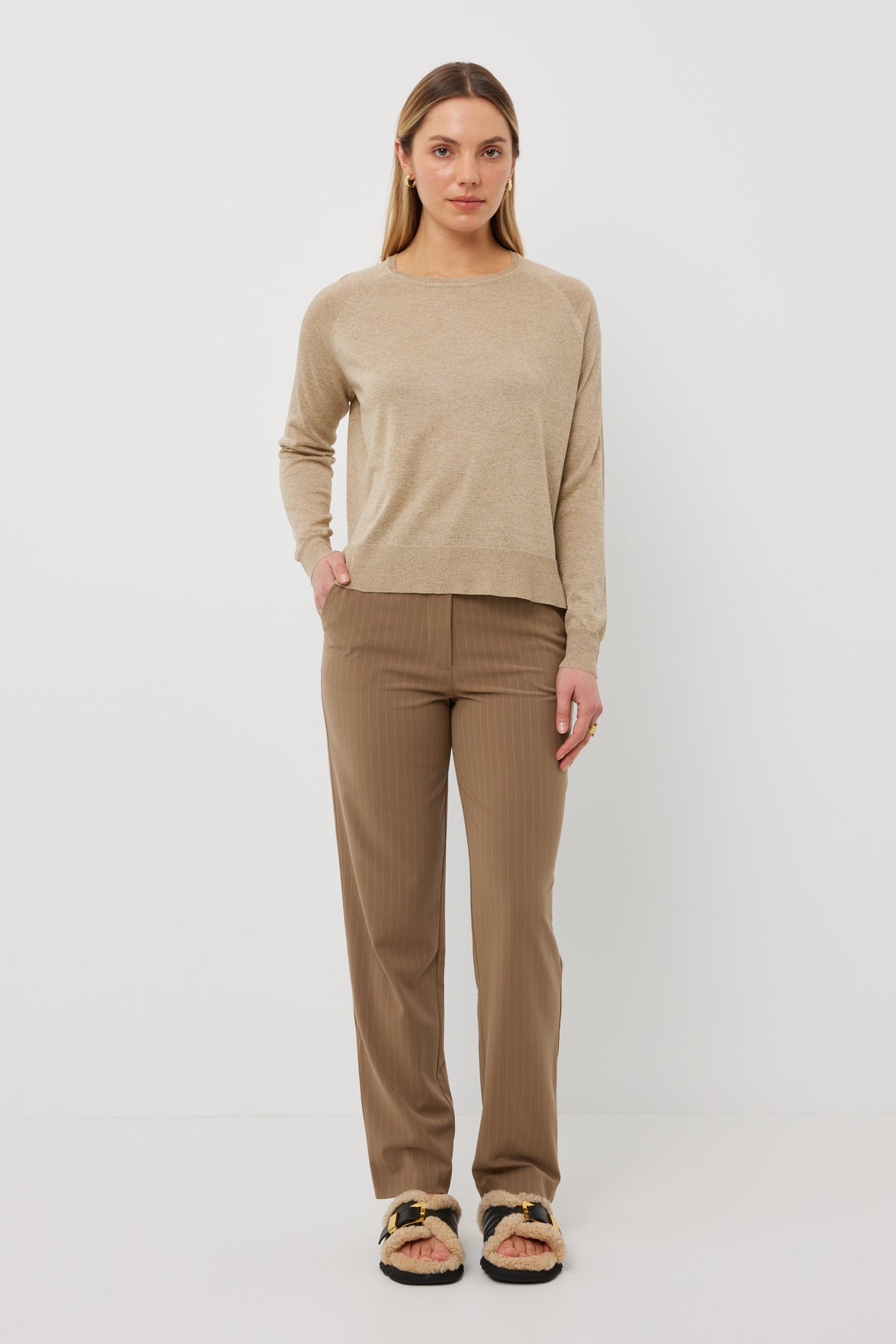 Drew Jumper - Gold Lurex