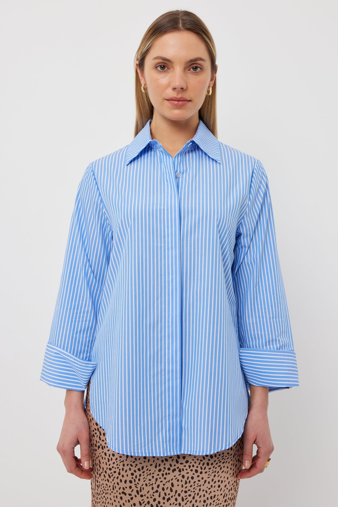 Mark Shirt - Blue Stripe