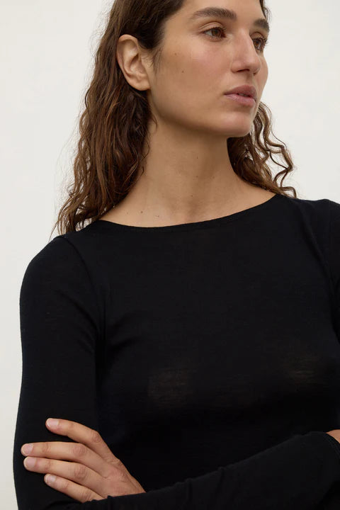 Tatiana Wool Long Sleeve Top