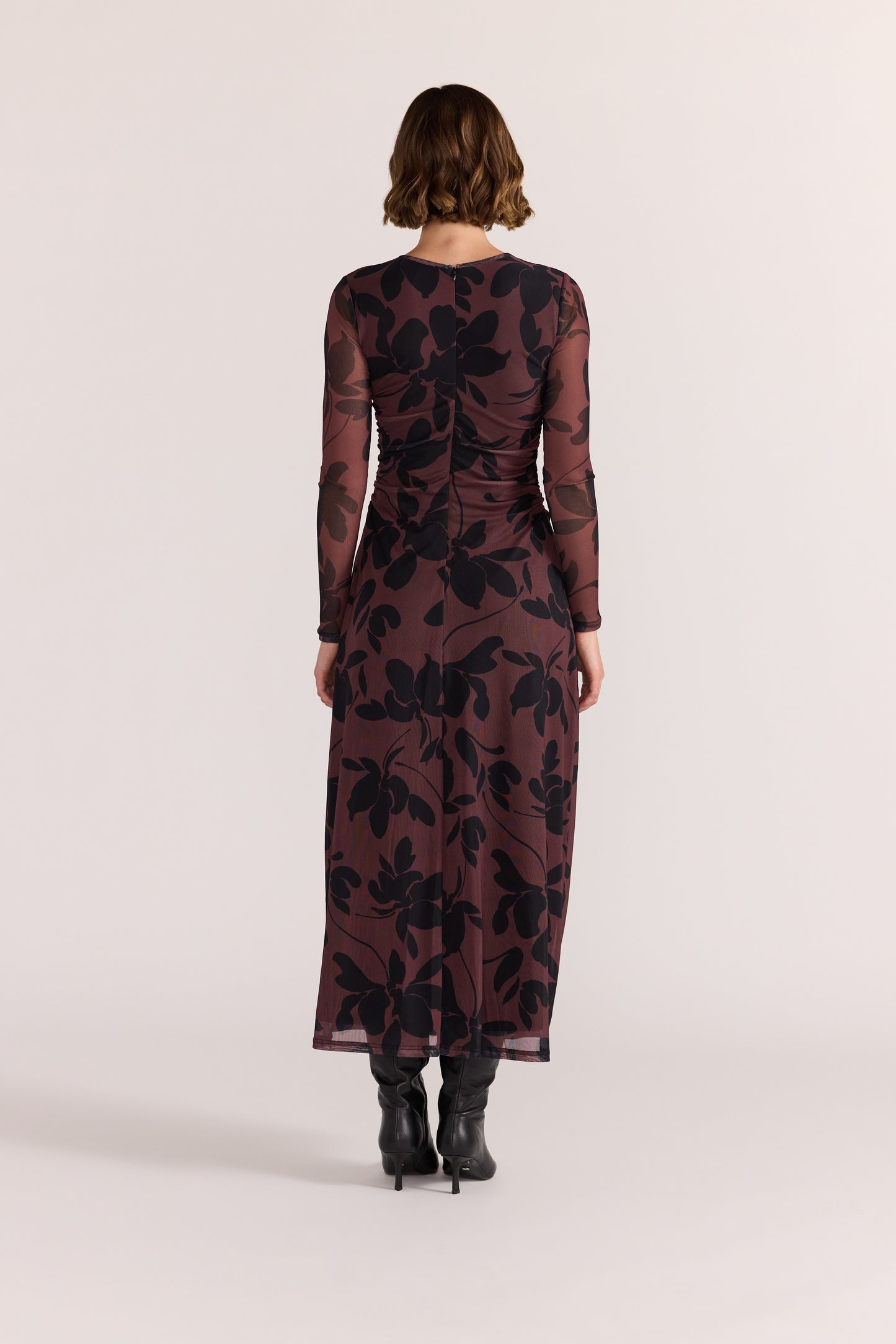 Olina Mesh Maxi Dress