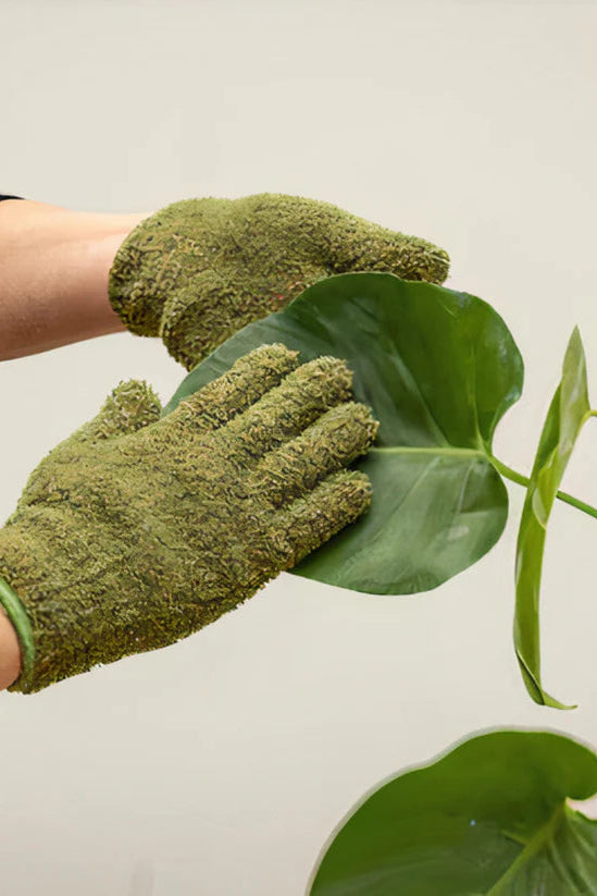Plant Dust Gloves - Green