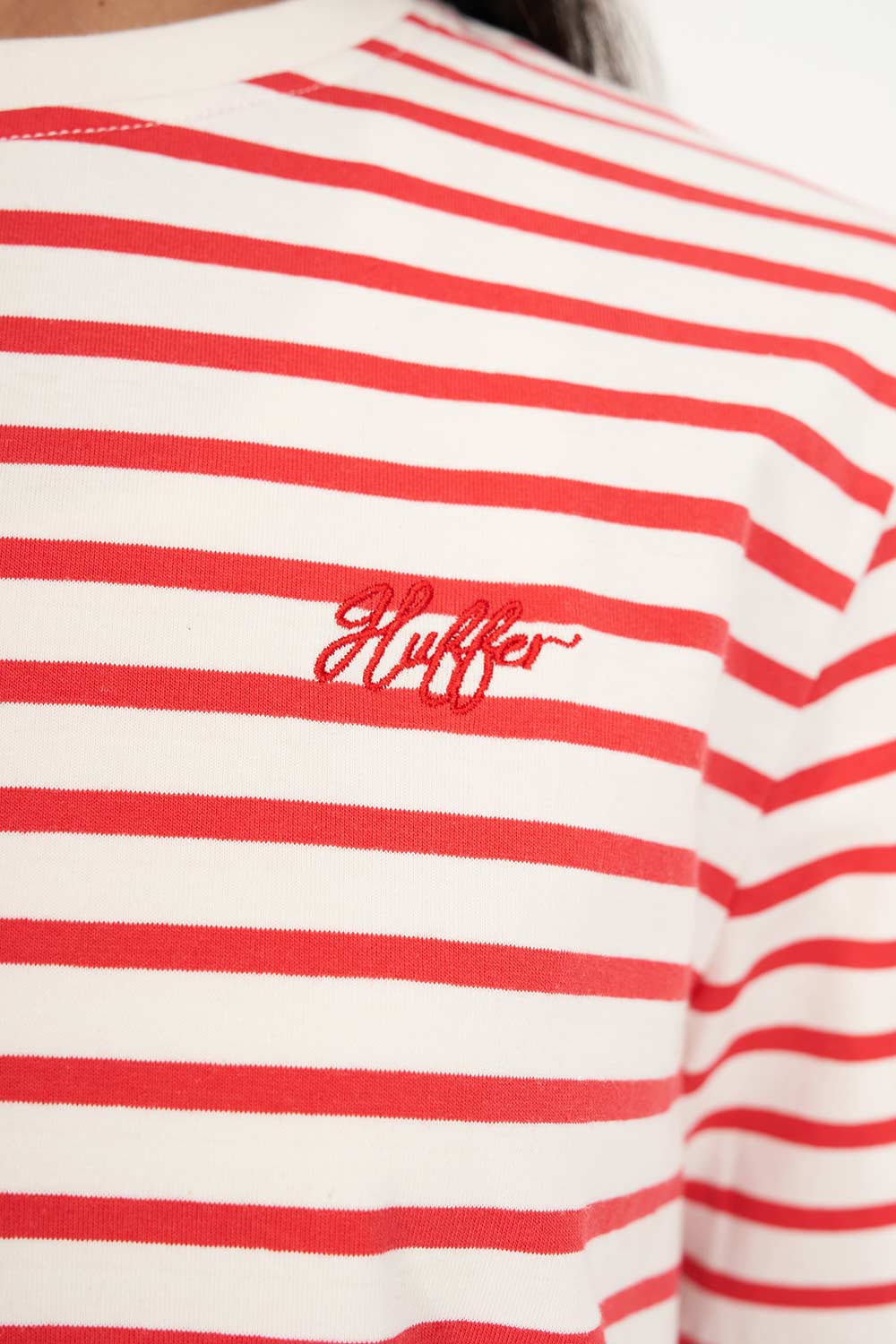 Oui Oui Classic Tee - Chalk/Red