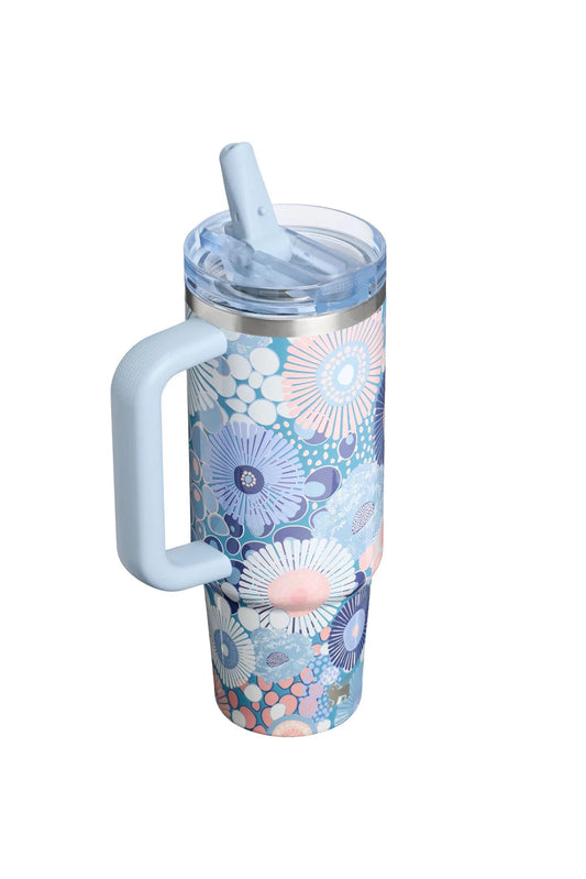 The Quencher ProTour Flip Straw Tumbler - Blue Dream Wildflower