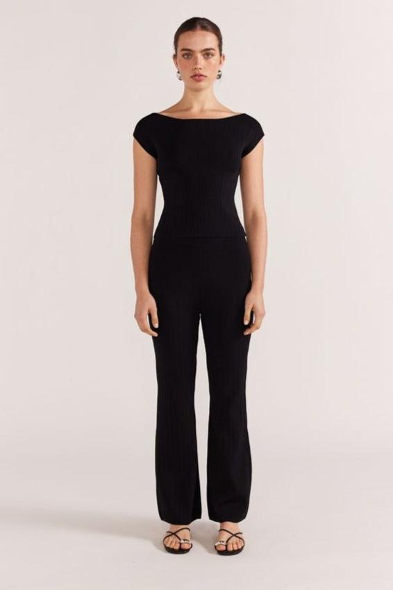 Luana Knit Pant - Black