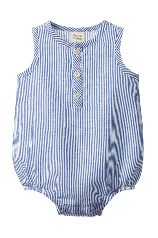 Cedar Suit Linen - Blue Stripe