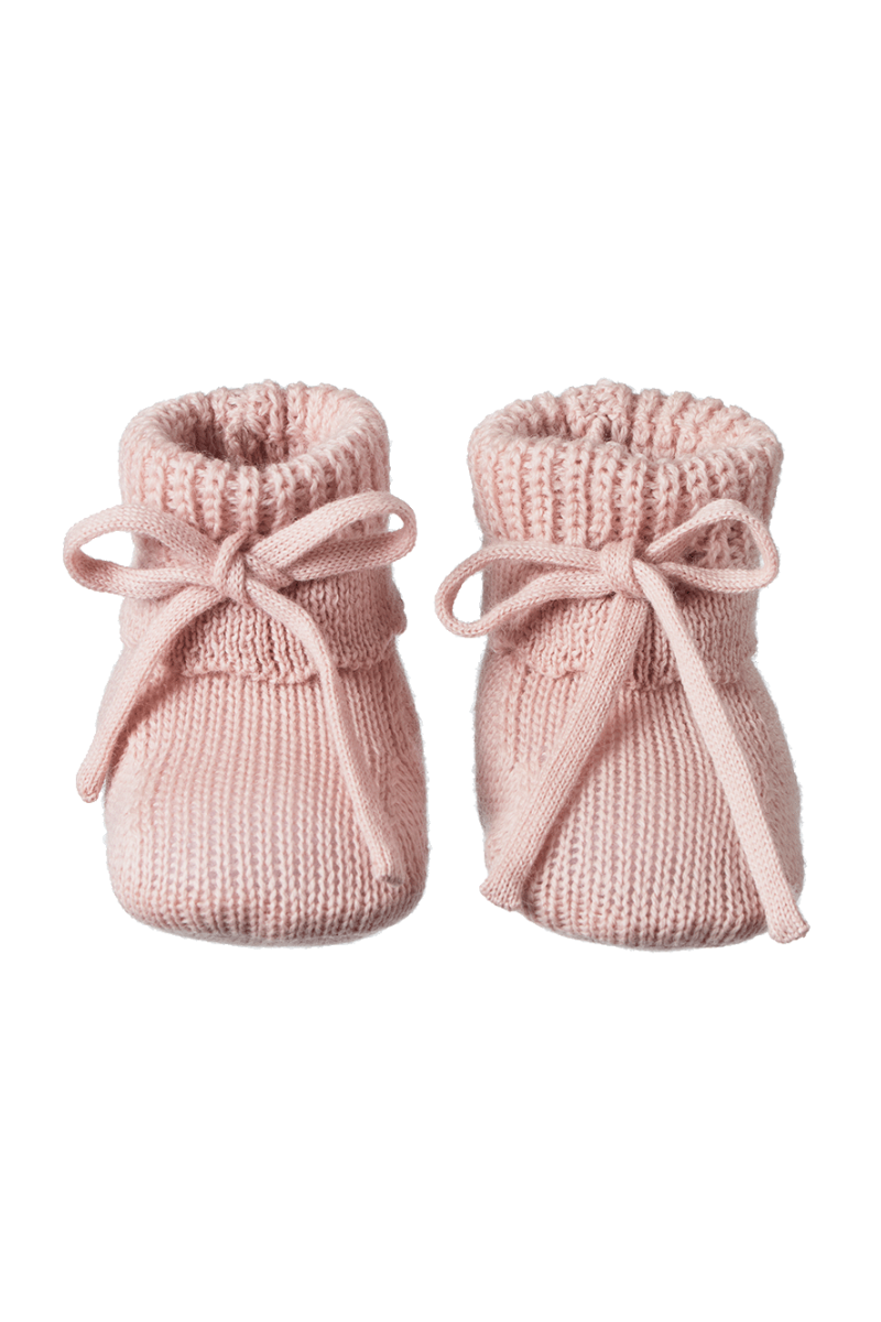 Merino Knit Drawstring Booties