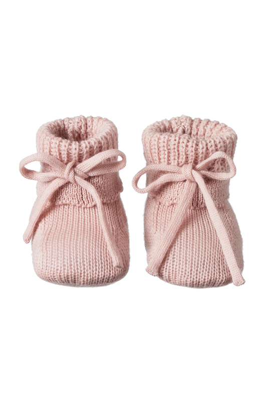Merino Knit Drawstring Booties
