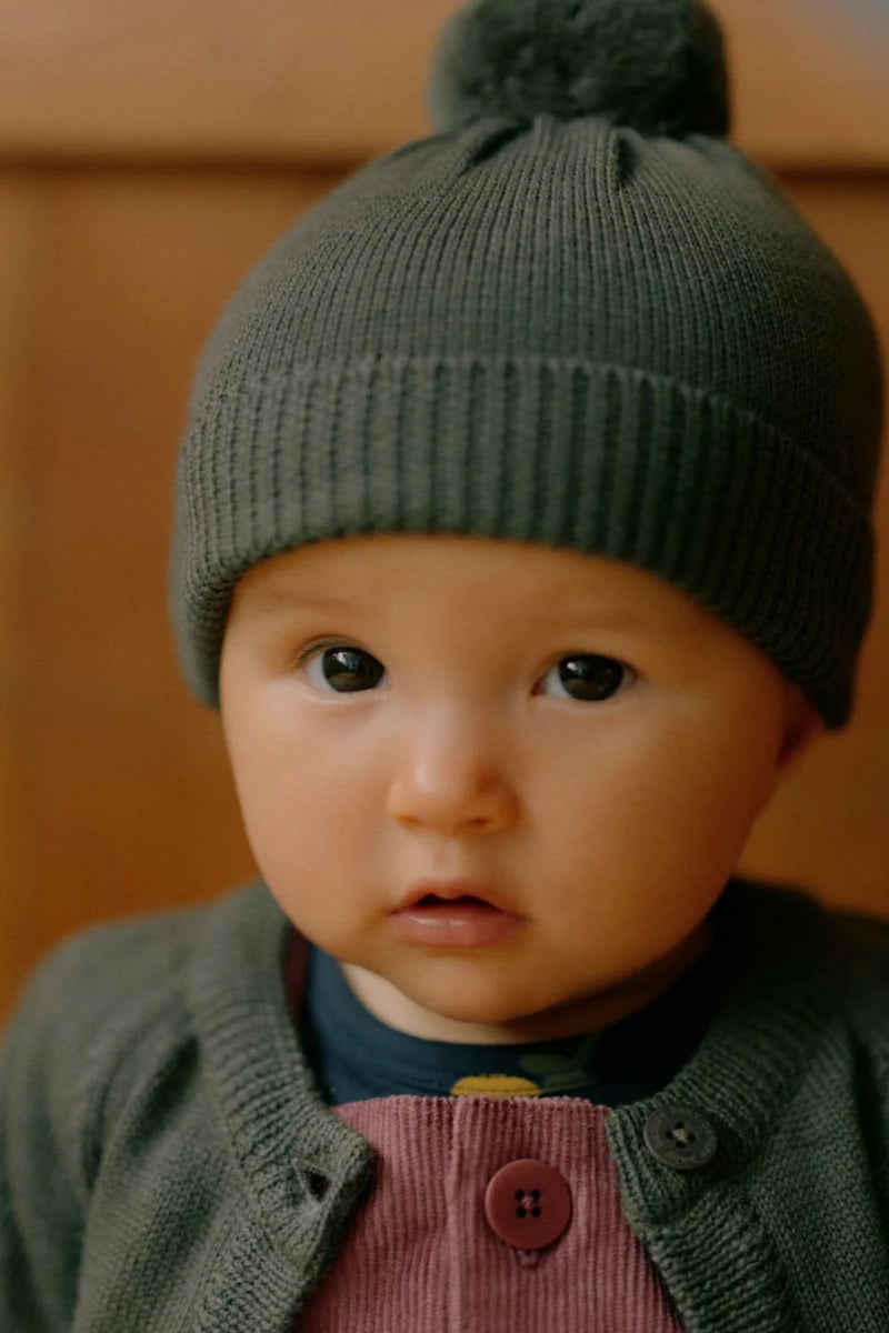 Alpine Pom Pom Beanie - Thyme