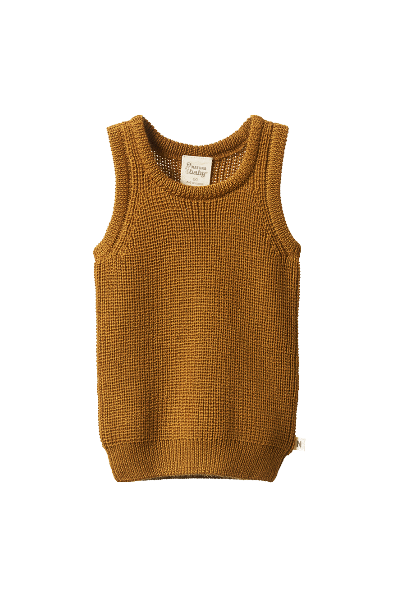 Marino Knit Vest - Toffee