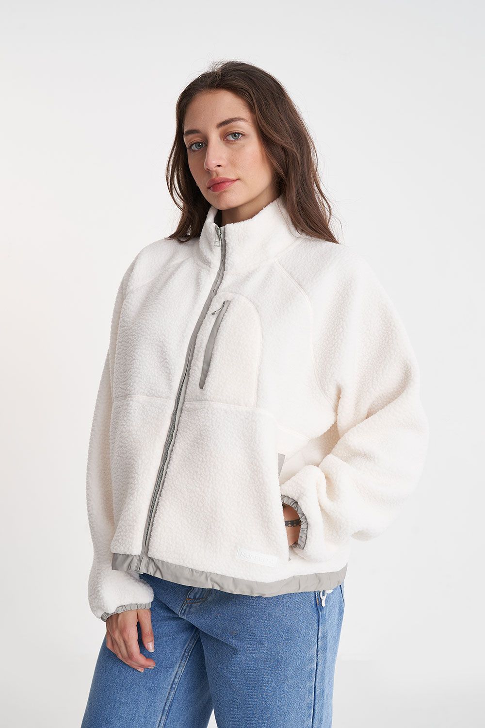 Polar Fleece Jacket - Chalk