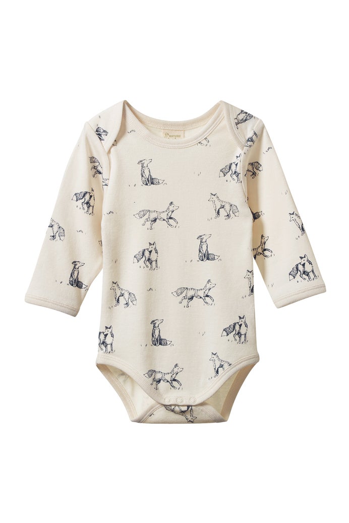 Long Sleeve Bodysuit - Foxy Print
